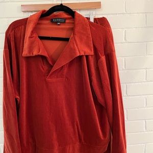 Eloquii track-style cord lounge 2 piece set